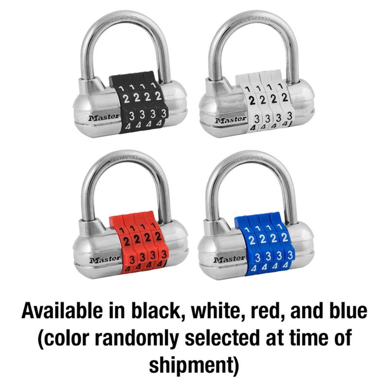 Master Lock 2 1/2 in. W Hardened Steel 4-Digit Combination Combination Padlock