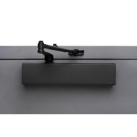 Brinks Commercial Matte Black Metal Hydraulic Adjustable Door Closer Grade 1