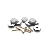 Slipstick GorillaGlides Gray 1 in. Screw-On Plastic Chair Glide 8 pk