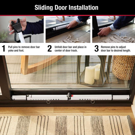 Master Lock Steel Indoor Security Bar