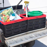 Greenmade InstaCrate 12 gal Black/Red Folding Crate 11.7 in. H X 14.2 in. W X 21 in. D Stackable, Pack of 4