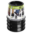 Slipstick Plastic Bed Risers Black Round 5.125 in. W 4 pk, Pack of 4