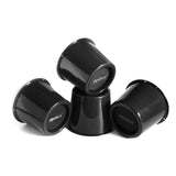 Slipstick Plastic Bed Risers Black Round 5.125 in. W 4 pk, Pack of 4
