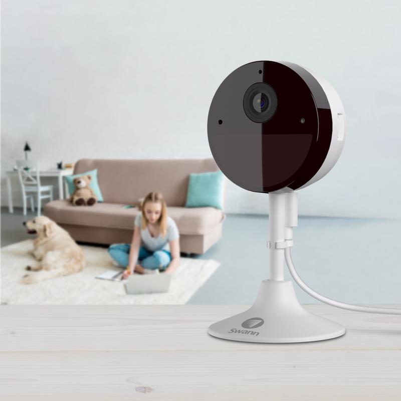 Swann Plug-in Indoor Smart-Enabled Security Camera, Pack of 8