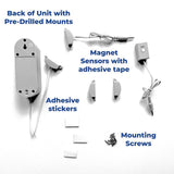 Techko Battery Powered/Plug-In Indoor and Outdoor White Security Alarm