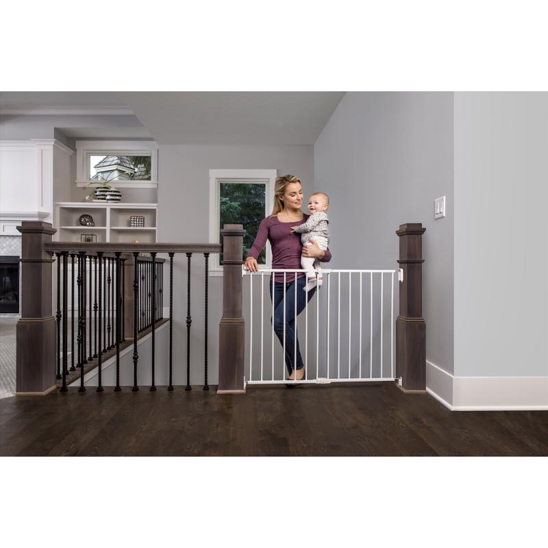 Regalo White 28.75 in. H X 40.5 in. W Metal Stairway Gate, Pack of 2
