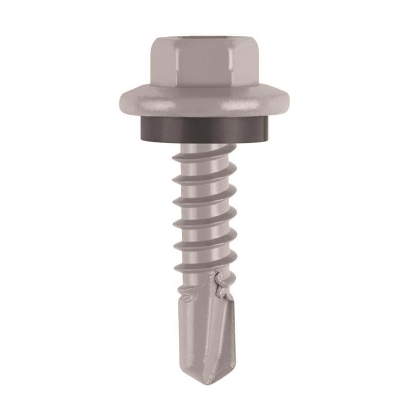 Teks Elite No. 12 X 1 in. L Hex Drive Hex Washer Head Self Tapping Roofing Screws