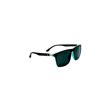 Yachter's Choice 45037 "Monroe" Polarized SunglassesMatte Black/Teal Frame, Black Lens