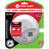 First Alert Hard-Wired w/Battery Back-Up Ionization Smoke and Carbon Monoxide Detector 1 each
