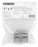 ProSource KJ-002 Coupling, 1 x 1 in, Any Drain Application That Uses Plastic, Cast Iron, Steel or Copper Drain Pipes