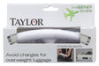 Taylor 81234A Luggage Scale, 110 lb, kg, lb, Digital Display, White