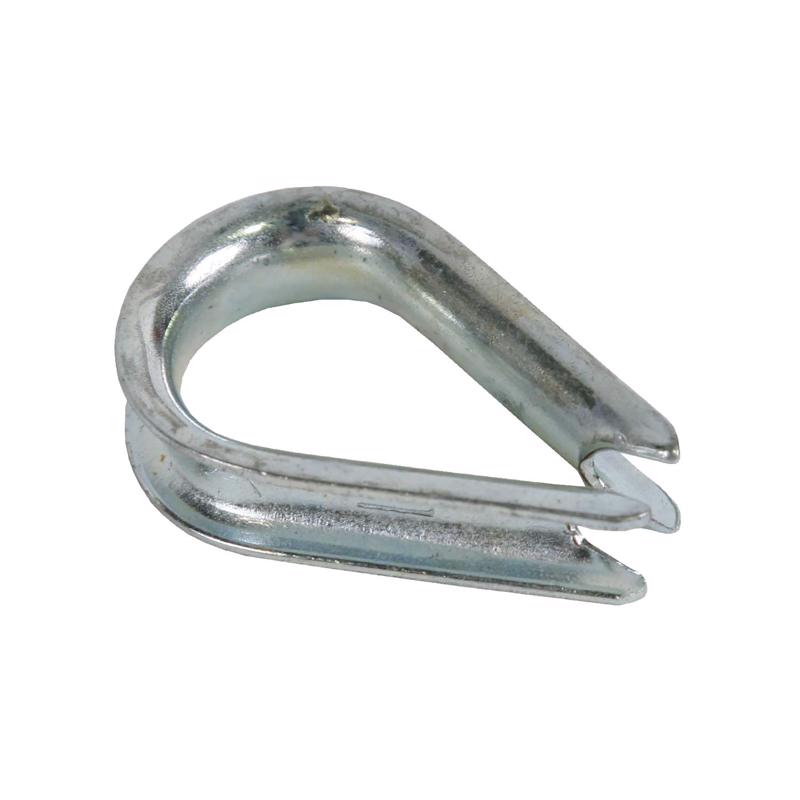 Koch Industries Zinc-Plated Steel 1/2 in. D Wire Rope Thimble, Pack of 10