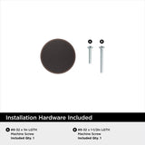 Amerock Chalice Transitional  Round Cabinet Knob 1.25 in. D 1.25 in. Oil Rubbed Bronze 1 pk