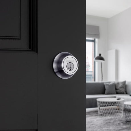 Kwikset Brushed Chrome Metal Deadbolt
