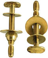 Plumb Pak PP830-49 Bolt Set, 1/4 x 2-1/4 in Dimensions, Snap-Off, Brass