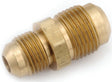 Anderson Metals 754056-0806 Tube Reducing Union, 1/2 x 3/8 in, Flared, Brass, Red