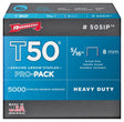Arrow T50 Series 505IP Staple, For: ET50, ETC50, ETN50 Stapler, 3/8 in W Crown, 5/16 in L Leg