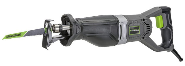 Genesis GRS101B Variable-Speed Reciprocating Saw, 10 A, 1-1/8 in L Stroke, 0 to 3000 spm