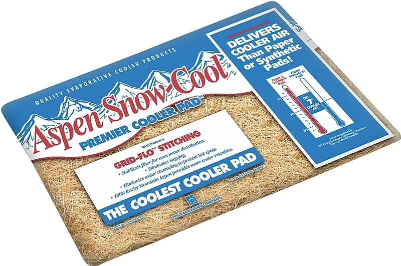Dial PIP7 Cooler Pad, 22 in L x 24 in W Dimensions, Premier, Fiber, Natural Wood, For: Evaporative Cooler Purge Systems, Pack of 24
