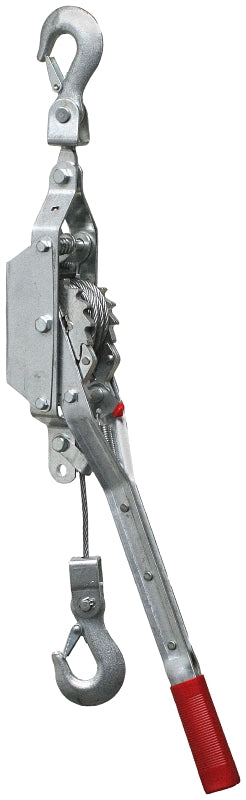 Acorn Hardware 18500 Cable Puller, Rubber Grip Handle, 12 ft Lift, 1 ton Lifting, 3/16 in Dia Rope/Cable