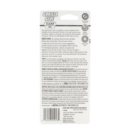 Gorilla 113455 All-Purpose Glue, Clear, 1.75 oz Tube