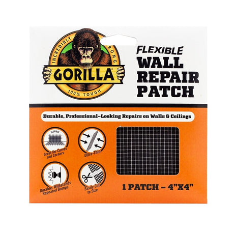 Gorilla 116379 Flexible Wall Repair Patch, Solid, White