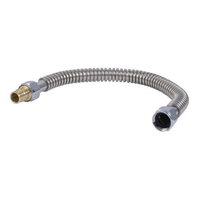 SharkBite UAB3088FXSS18LF Water Heater Connector, 3/4 in, FIP, DZR Brass/EPDM/Stainless Steel, 19.4 in L
