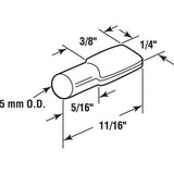 Richelieu Silver Steel Shelf Support Peg 176 lb, Pack of 5