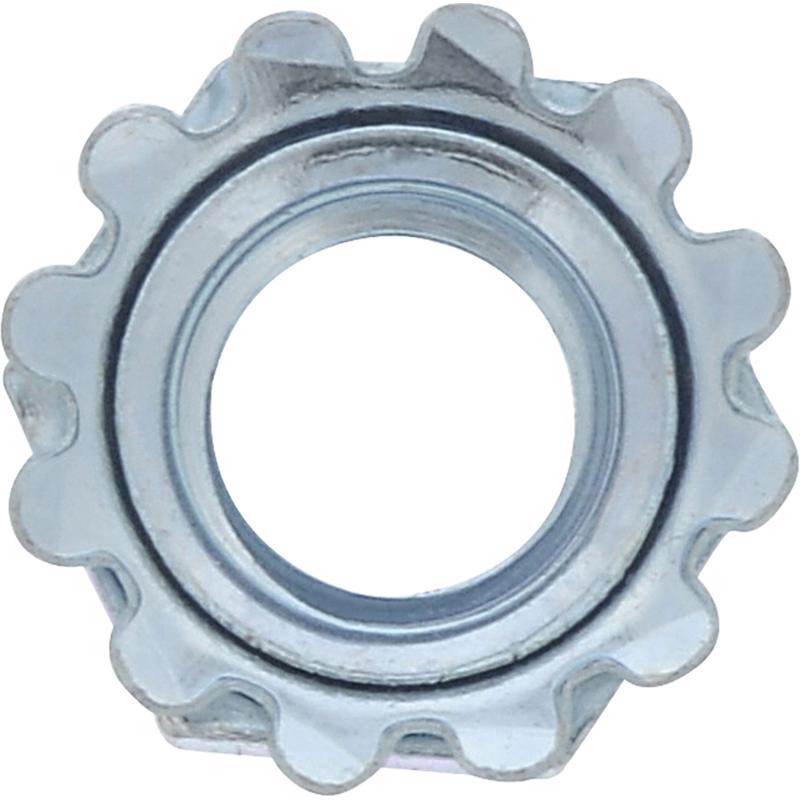 HILLMAN 10/24 in. Zinc-Plated Steel SAE Keps Lock Nut 100 pk