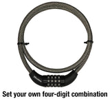 Master Lock 3/8 in. D X 60 in. L Vinyl Coated Steel Locking Cable