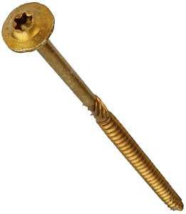 GRK Fasteners RSS 14231 Structural Screw, 5-1/8 in L, W-Cut Thread, Washer Head, Recessed Star Drive, Zip-Tip Point