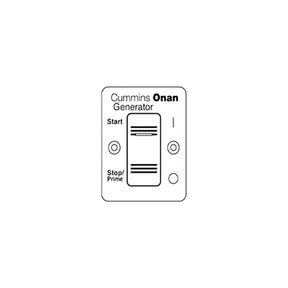 Onan Switch Panel For Gasoline And LP Vapor Generators