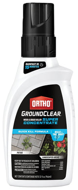 Ortho 4651005 Concentrated Grass and Weed Killer, Liquid, Dark Brown, 32 oz Bottle