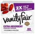 Vanity Fair 35236 Extra Absorbent Napkin, 6.38 in L, 6.38 in W, 2 -Ply, Paper, Pack of 12