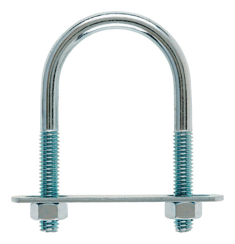 Hampton 5/16 in. X 1-3/4 in. W X 3 in. L Coarse Zinc-Plated Steel U-Bolt, Pack of 10