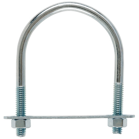 Hampton 5/16 in. X 2-1/2 in. W X 3-1/2 in. L Coarse Zinc-Plated Steel U-Bolt, Pack of 10