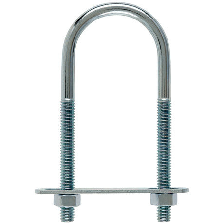 Hampton 5/16 in. X 1-3/4 in. W X 4-3/16 in. L Coarse Zinc-Plated Steel U-Bolt, Pack of 10