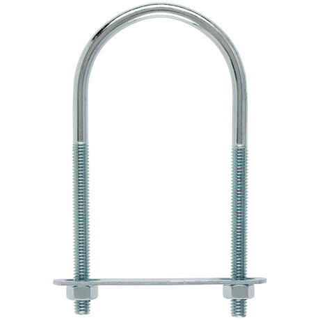 Hampton 0.31 in. X 2-1/2 in. W X 5-1/4 in. L Coarse Zinc-Plated Steel U-Bolt, Pack of 10