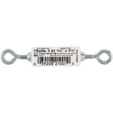 Hampton Zinc-Plated Aluminum/Steel Turnbuckle 65 lb, Pack of 10