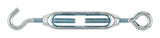 Hampton Zinc-Plated Aluminum/Steel Turnbuckle 160 lb, Pack of 10