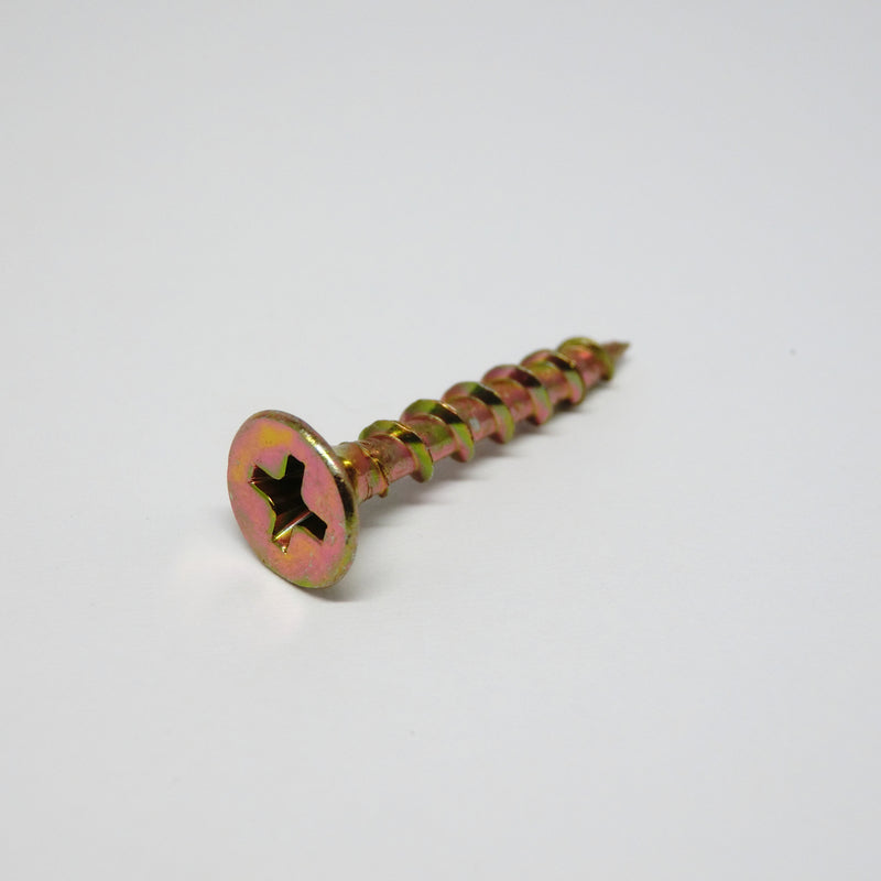 Ace No. 6 X 1 in. L Phillips Yellow Zinc Coarse Cabinet Screws 330 pk