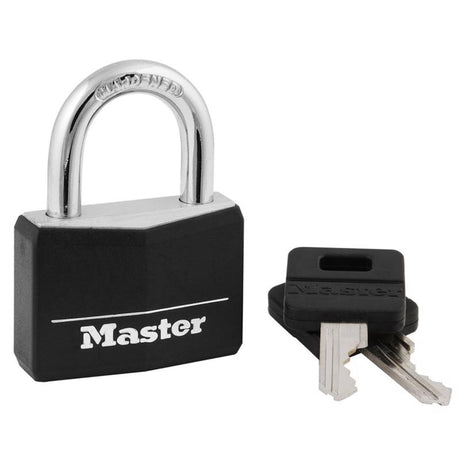 Master Lock 1-5/16 in. H X 1/2 in. W X 1-9/16 in. L Vinyl Covered Double Locking Covered Padlock