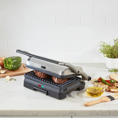 Cuisinart Griddler GR-11NAS Grill and Panini Press, 120 V, Stainless Steel