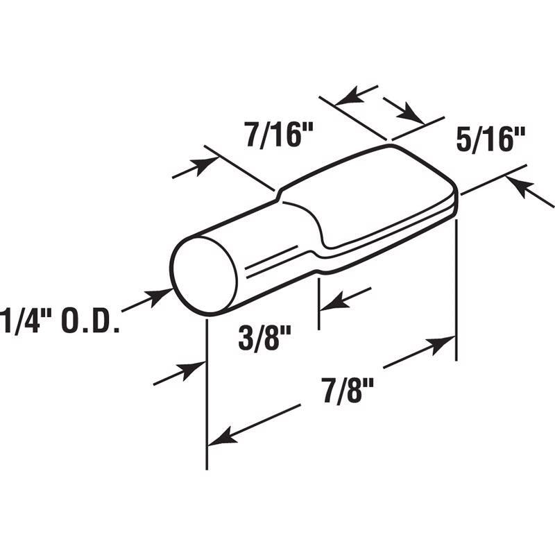 Richelieu Gold Metal Shelf Shelf Support Peg 1/4 inch Ga. 0.44 in. L 22 lb, Pack of 5