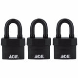 Ace 1-5/8 in. H X 1-3/4 in. W X 1-1/8 in. L Steel Double Locking Padlock