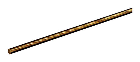 SteelWorks 1/4 in. D X 12 in. L Threaded Brass Rod 1 pk, Pack of 5