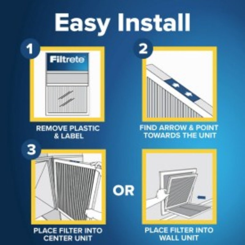 Filtrete PP-EP-MA Air Filter, Electrostatic, 1 in Thick, 25 in L, 16 in W, 1/PK