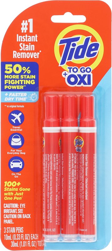 Tide To Go 1452101204 Instant Stain Remover Pen, 0.33 oz, Fresh