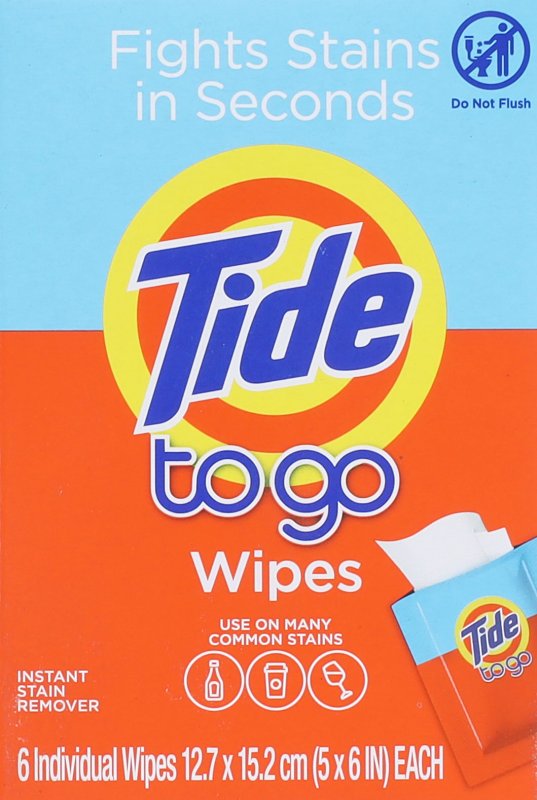 Tide To Go 1452101211 Instant Stain Remover Wipes