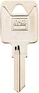 Hy-Ko 11010TM2 Key Blank, Brass, Nickel, For: Trimark Cabinet, House Locks and Padlocks, TM2 Key Number, Pack of 10